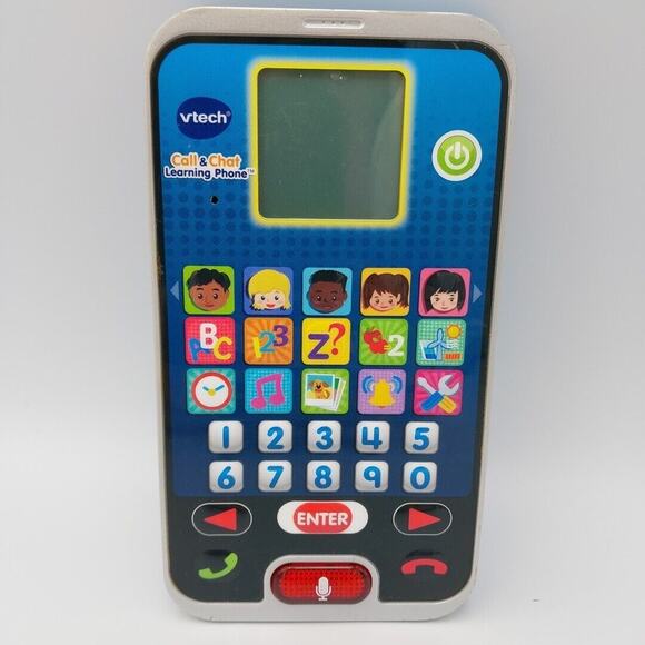 Vtech Call & Chat Learning Cell Phone Early Kids Education‎ Sound Lights - Picture 1 of 3